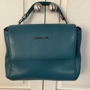 Mandarina Duck Leather Purse Handbag Teal